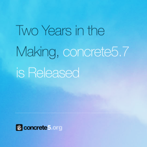 Two years in the Making, concrete5.7 is released.png